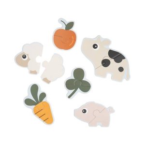 Done by Deer Első puzzle szett, Tiny Farm, színes