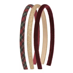 Skót kockás hajpánt - 3 db-os szett